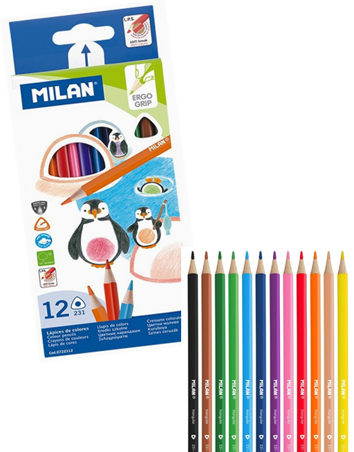 CRAYON MADERA TRIANGULAR MILAN