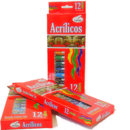 [3INTPINACR] SET PINTURA ACRILICA 12 COL