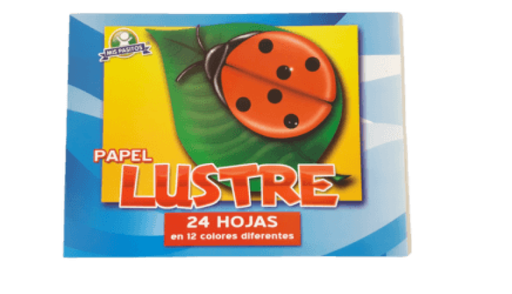 [3EMPBLKPLC] BLOCK PAPEL LUSTRE 24 HOJAS/12 COLO