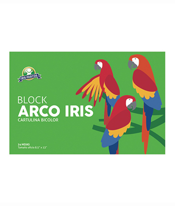 [3CLEBAT] BLOCK DE PAPEL ARCO IRIS T/OFICIO